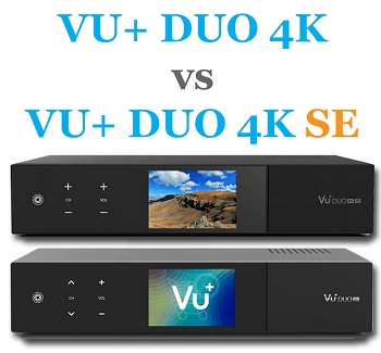 Ak s rozdiely je medzi VU+ DUO 4K a VU+ DUO 4K SE?